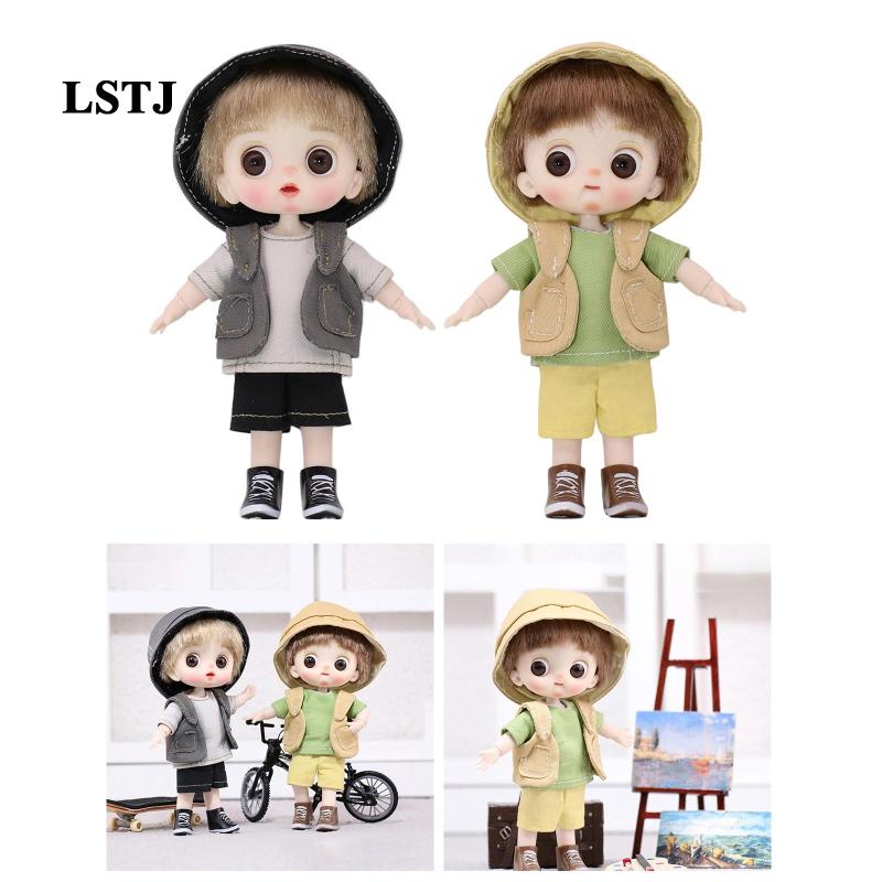 [Lstjj] ตุ๊กตา BJD น่ารัก เคลื่อนไหวคล่องตัว 5.5 นิ้ว สําหรับเด็กผู้ชาย