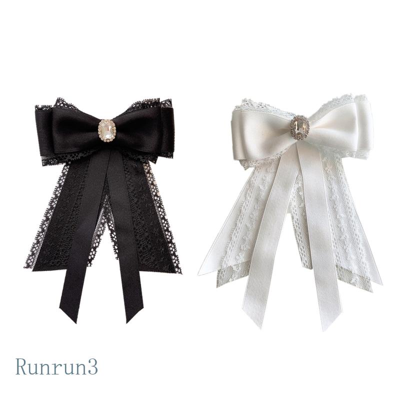 Runny เข็มกลัดโบว์ริบบิ้น พลอยเทียม สําหรับผู้หญิง ราคา ถูกที่สุด ดีลบีเคเค