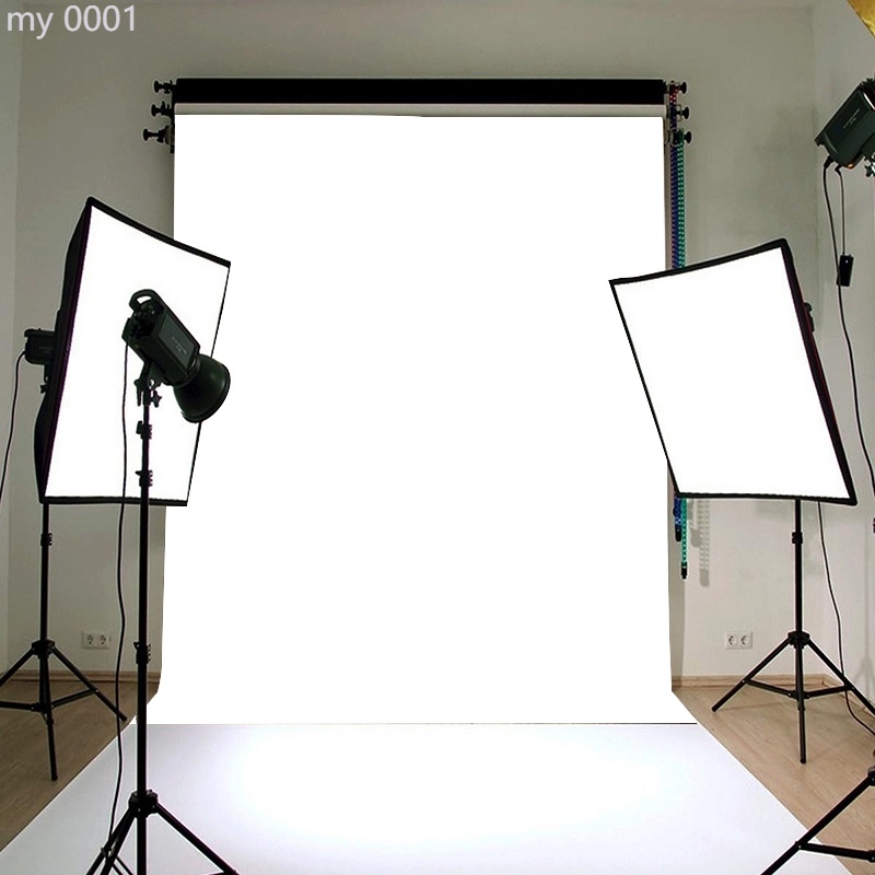 5x7ftPure White Studio Wall Vinyl Photography Backdrop Background Photo Prop