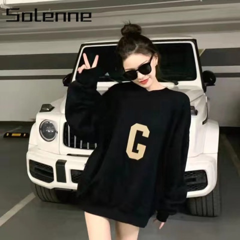Solenne เสื้อกันหนาว เสื้อฮู้ด Popular unique สบาย ทันสมัย A98J2CE 48Z231130