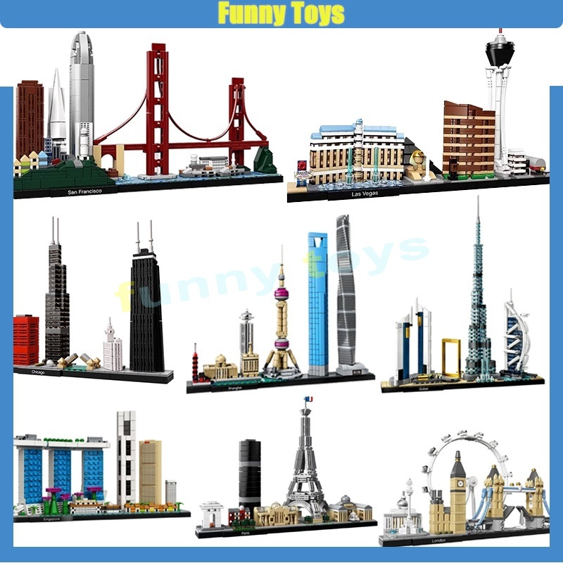 บล็อคตัวต่อ 21039 21034 21057 21044 21052 21033 21043 21038 ของเล่นเสริมการศึกษา สําหรับเด็ก และผู้ใ