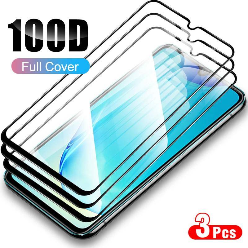3 ชิ้น 9D สีดําขอบฟิล์มสําหรับ Vivo V1965A 1951 1938 V1937 1937 1935 1933 1921 1920 1919 1901 V1901 หน้าจอโทรศัพท์สําหรับ Vivo 1940 1 190 V1928A 1915 V19