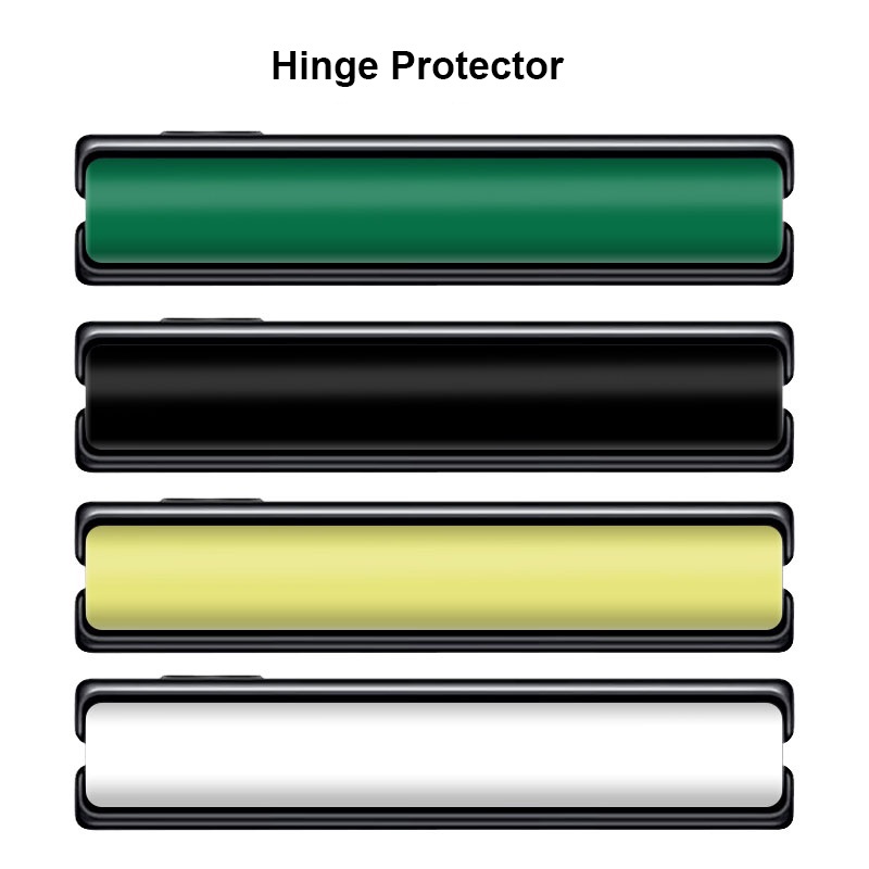 บานพับป้องกันสําหรับ Samsung Galaxy Z Flip 3 4 5 6 7 ด้านข้างรูปลอกผิวฟิล์ม Flip5 สีธรรมดาขอบห่อ 3M สติกเกอร์