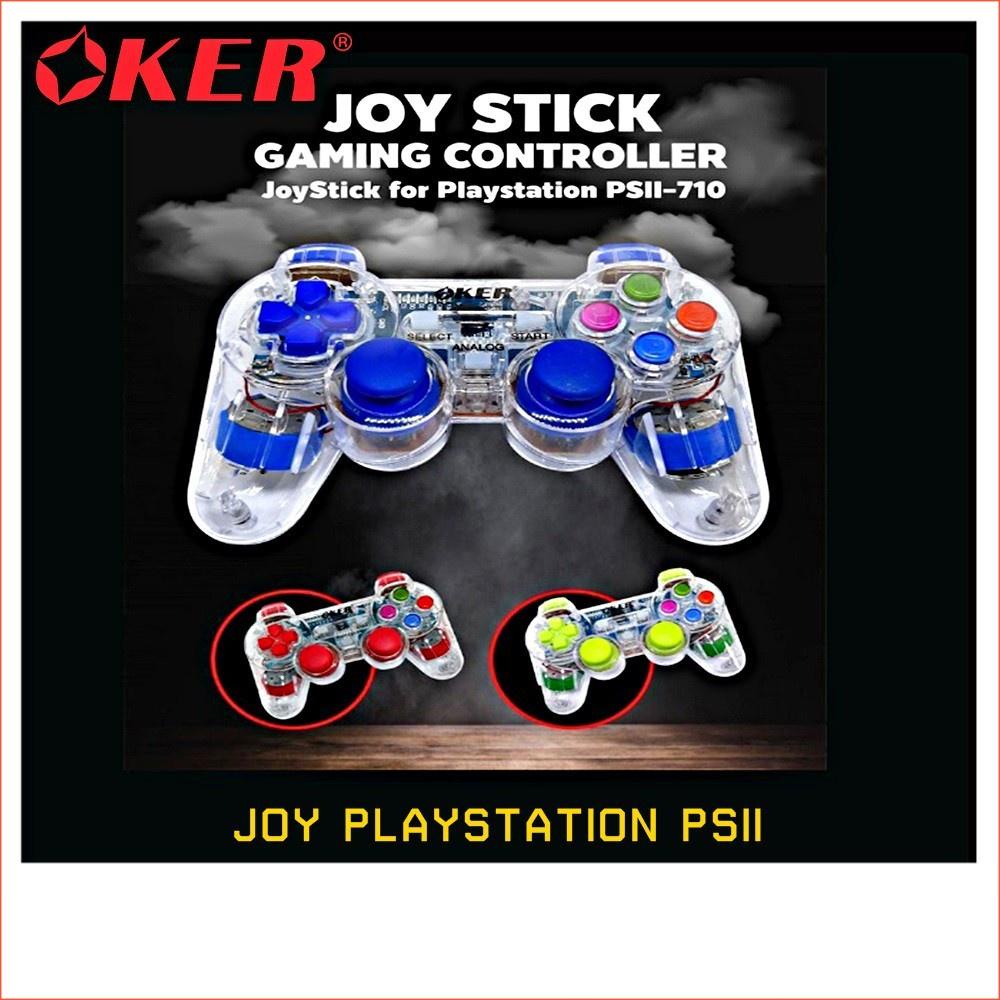 Oker จอยเกมส์ (PS II) Playstation2 รุ่น U-710 มีให้เลือก 4 สี