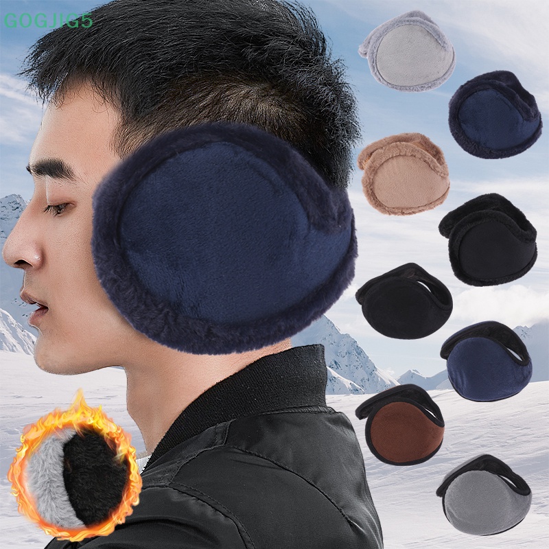 [GOGJIG5] ที่ปิดหูกันหนาว ผ้ากํามะหยี่ขนนิ่ม แบบหนา กันลม ให้ความอบอุ่น เหมาะกับฤดูหนาว สําหรับผู้ชาย เล่นกีฬากลางแจ้ง UOO