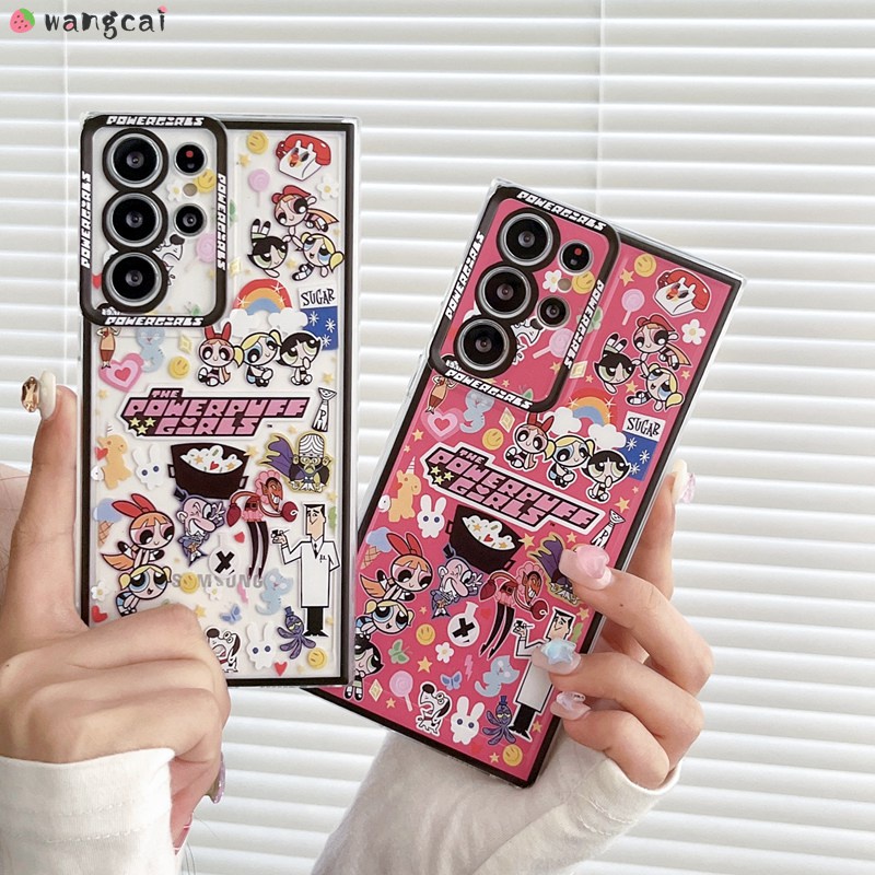 เคสโทรศัพท์มือถือ ซิลิโคนนุ่ม ใส ลายการ์ตูนกราฟฟิตี้ เด็กผู้หญิงน่ารัก สีชมพู สําหรับ Samsung Galaxy Note 20 S20 Ultra 10 Plus S10 Lite 10+ S20+ FE
