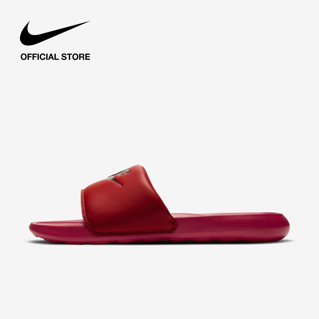 Nike Men's Victori One Slides - Red ไนกี้ รองเท้าแตะผู้ชายแบบสวม วิคตอริ วัน- สีแดง
