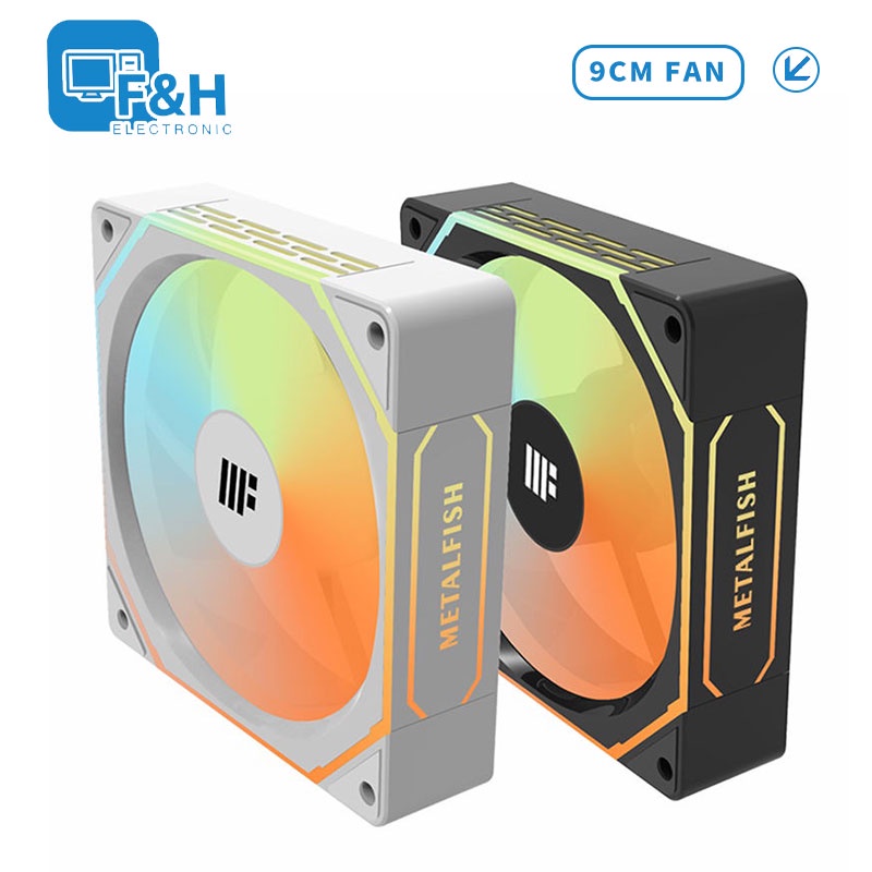 FANTASYX 90mm Case Cooling Fan Rgb Fan PC Fan CPU Fan 【2200RPM 64.2CFM ARGB 3PIN+4PIN】