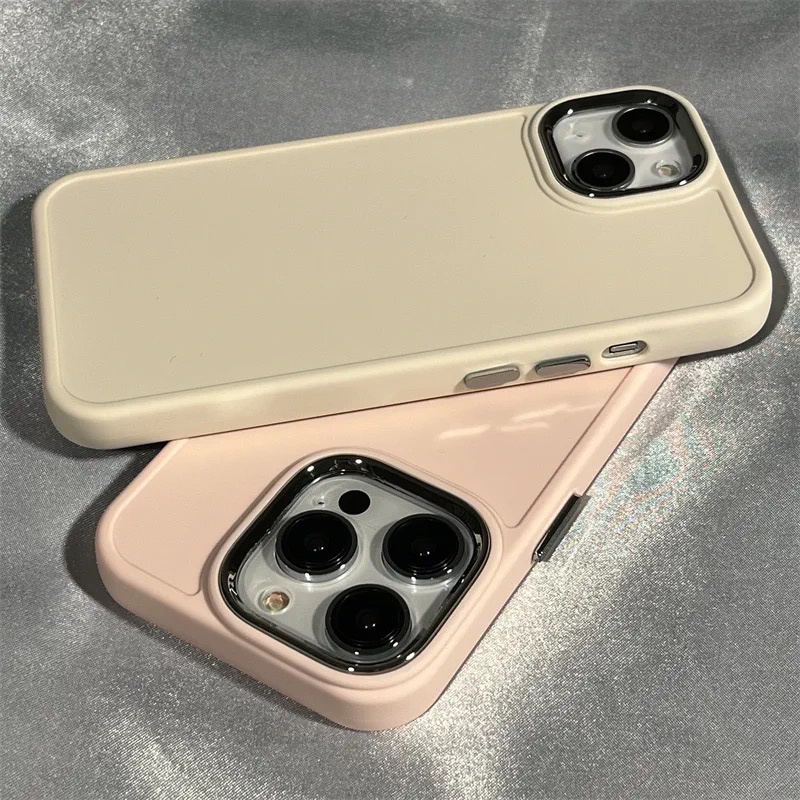 เคสโทรศัพท์มือถือ Tpu นิ่ม กรอบโลหะ ทรงสี่เหลี่ยม หรูหรา สําหรับ iPhone 15 12 Pro Max 11 13 14 Plus XS XR XS Max SE2020 6 7 8 Plus