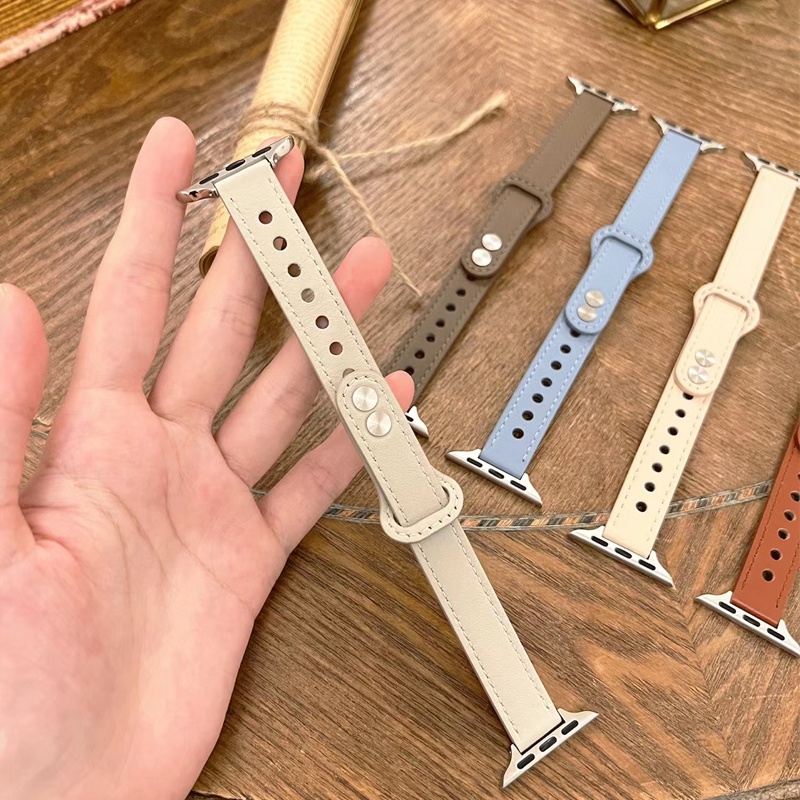 หนัง บาง สายนาฬิกาข้อมือ สําหรับดูสมาร์ทอัลตร้า2 ส10 9 49มิลลิเมตร8 7 6 5 กับ 4 3 2คู่เล็บบางวงสําหรับ ฉันดู สาย44มิลลิเมตร45มิลลิเมตร46มิลลิเมตร42มิลลิเมตร41มิลลิเมตร40มิลลิเมตรสาวสร้อยข้อมืออุปกร