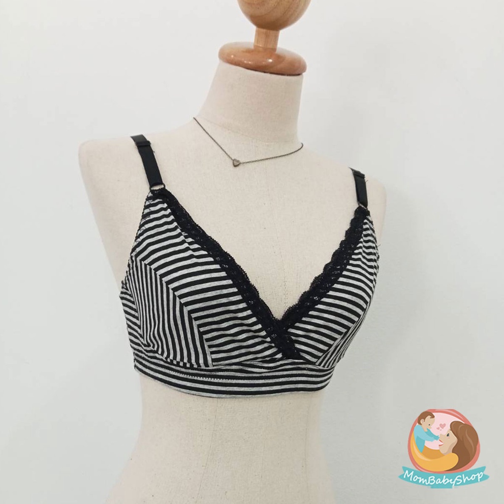 พร้อมส่ง บราคุณแม่ ชุดชั้นในคนท้อง ลายกราฟิก พิมพ์ลาย