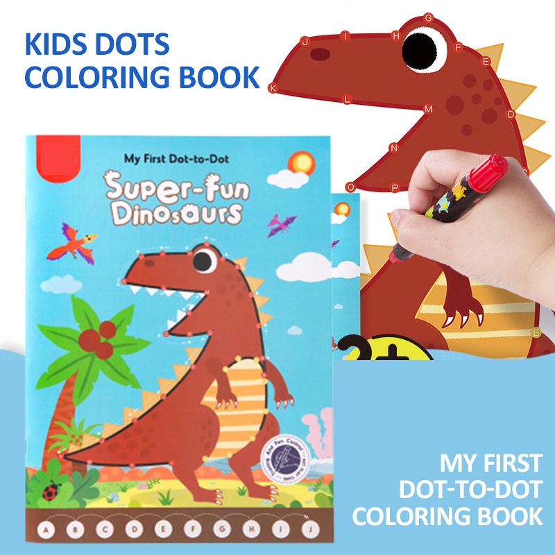 Creative My First Dot to Dot Activity Books Kids Dots Coloring Book for Toddlers
