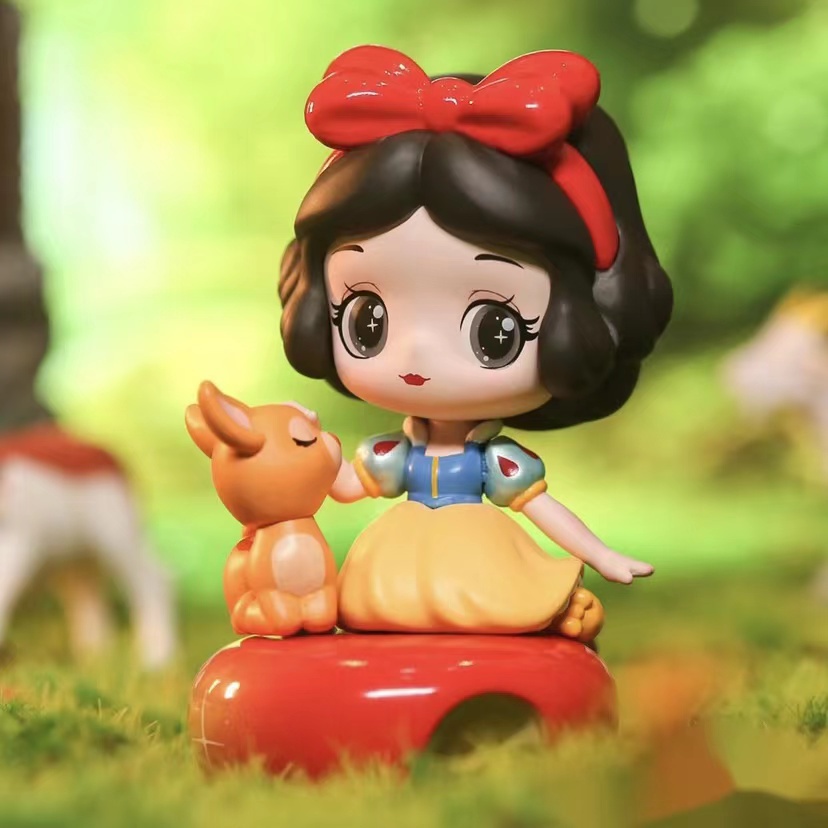 【original 】TOPTOY ชุดกล่องสุ่ม ตุ๊กตาฟิกเกอร์ Disney Princess Fairy Town 8 แบบ a set box