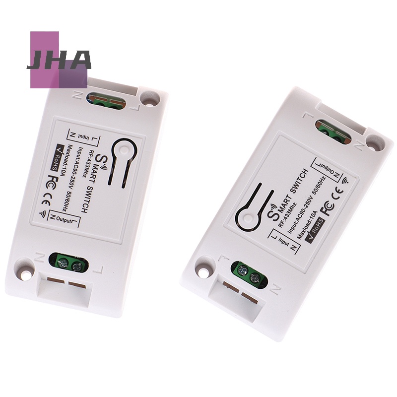[JHA] 433 Mhz RF สมาร์ทสวิตช์ รับสัญญาณไร้สาย RF รีเลย์ตั้งเวลา โทรศัพท์ รีโมตคอนโทรล ใหม่