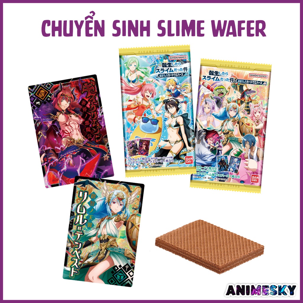 แพ ็ คของแท ้ vol 3 Slime Wafer vol 3 Sponge Cake - การ ์ ดเวเฟอร ์ อะนิเมะ Slime