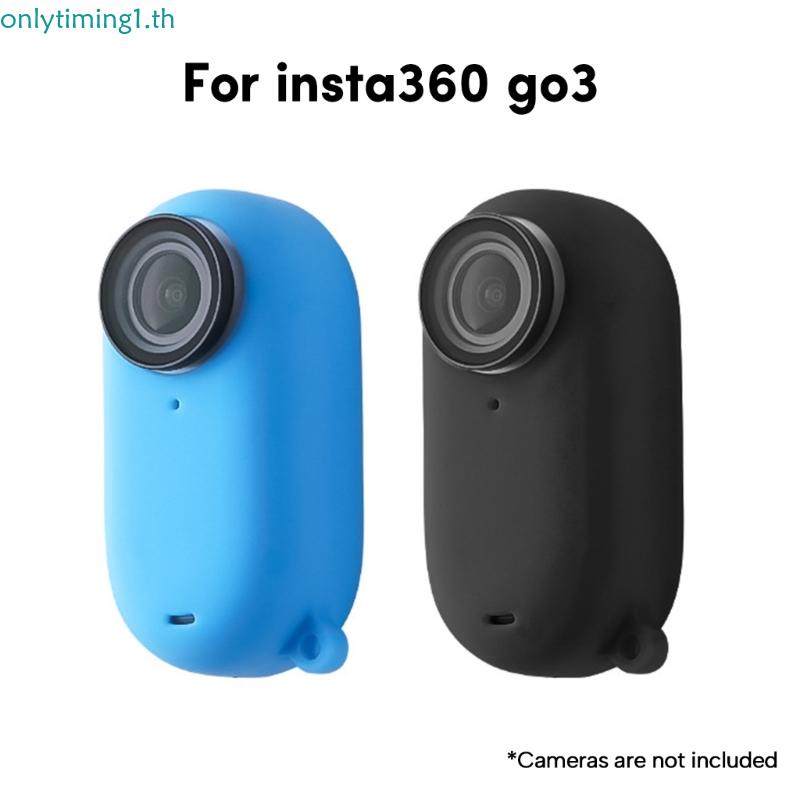 Onlytiming ฝาครอบเลนส์กล้อง ซิลิโคน กันลื่น Insta 360 GO 3