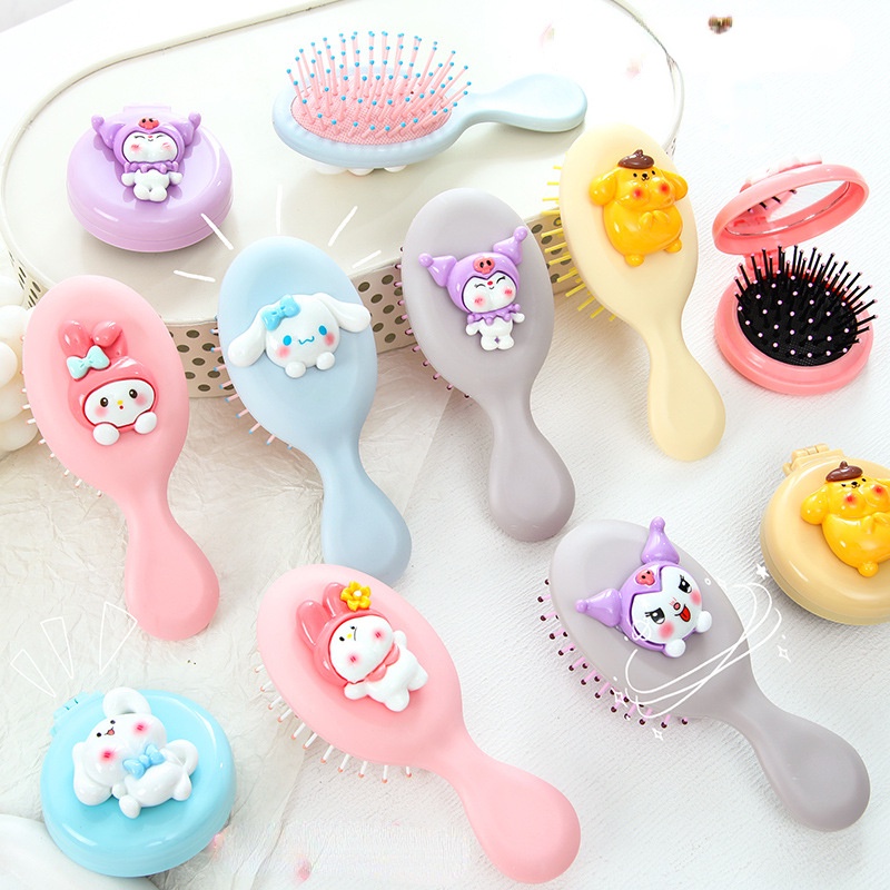 K03 หวีลายการ์ตูน สีพาสเทลน่ารัก แปรงสำหรับหวีผม  พร้อมส่ง - รูปที่ 2