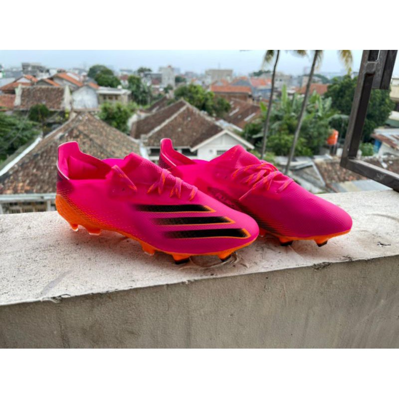 Adidas X Ghosted Pink Black FG รองเท้าฟุตบอล สันทนาการ