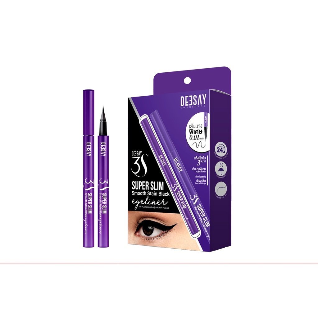 ของแท้·ส่งด่วน·ถูก Deesay 3S Super Slim Smooth Stain Black Eyeliner : ดีเซ้ย์ อายไลเนอร์ x 1 ชิ้น dayse