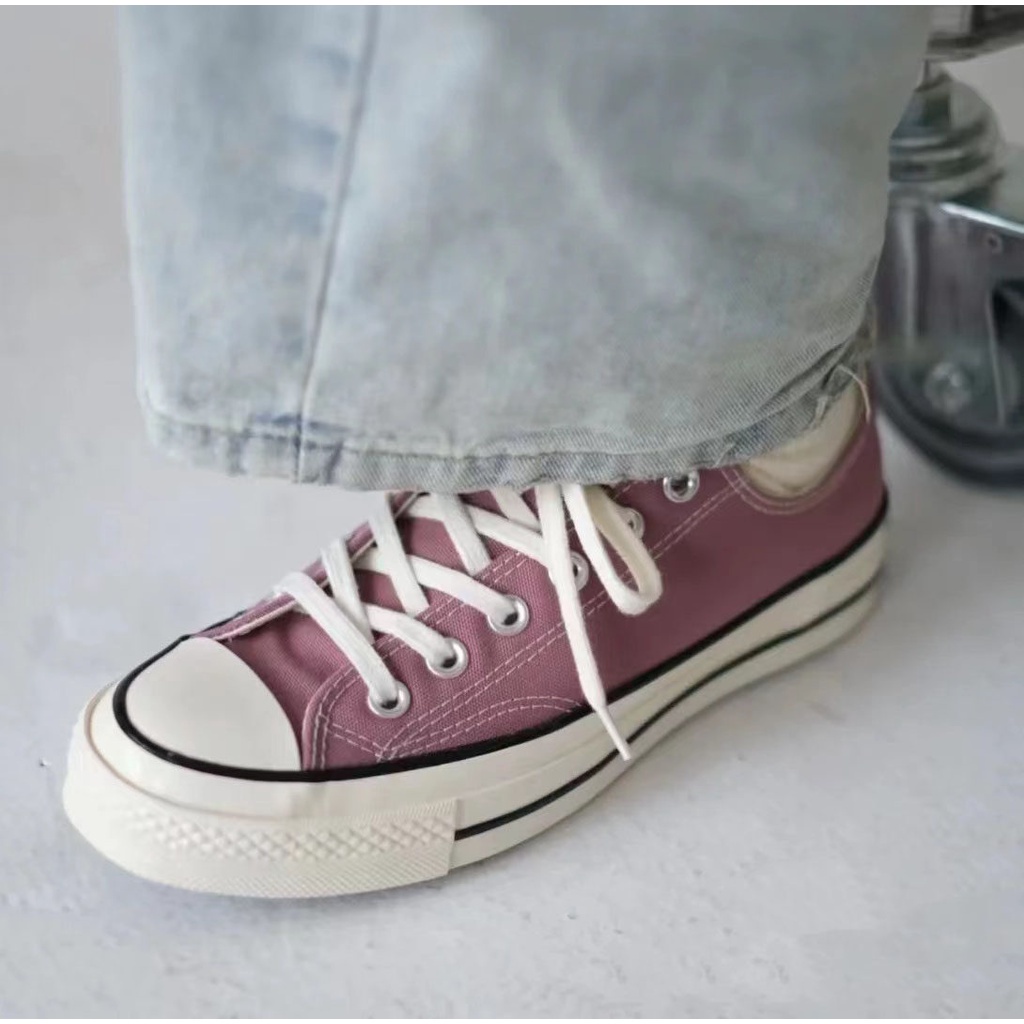 [ของแท้ 100%] รองเท้าผ้าใบ Converse Chuck Taylor All Star 70 Hi Sneakers รุ่น 1970s Canvas สีรากบัว