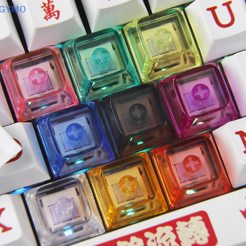 [cxGYMO] ปุ่มกดคีย์บอร์ดเกมเมอร์ PC XDA 2 ปุ่ม คริสตัลใส สูง 9.3 มม. XDA 2