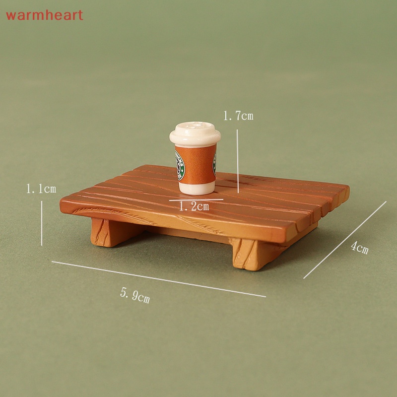 (warmheart) อาหารตะวันตก พร้อมช้อน และโต๊ะ ขนาดเล็ก สําหรับตกแต่งบ้านตุ๊กตา ห้องรับประทานอาหาร 1 ชุด