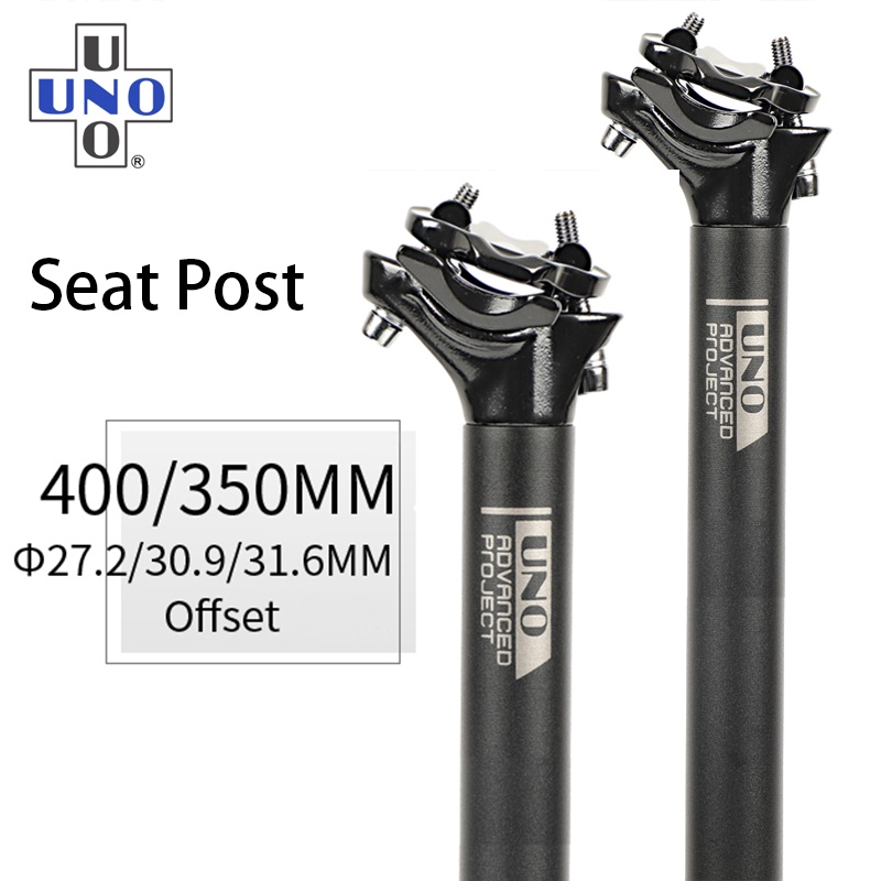 Uno หลักอานจักรยาน อะลูมิเนียม น้ําหนักเบา 25.4 27.2 28.6 30.9 31.6*350 400 มม. สําหรับจักรยานเสือภูเขา