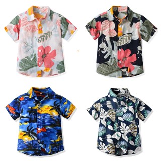 เสื้อคาร์ดิแกนแขนสั้นลําลอง ผ้าฝ้าย ลายดอกไม้ สไตล์ฮาวาย แฟช…