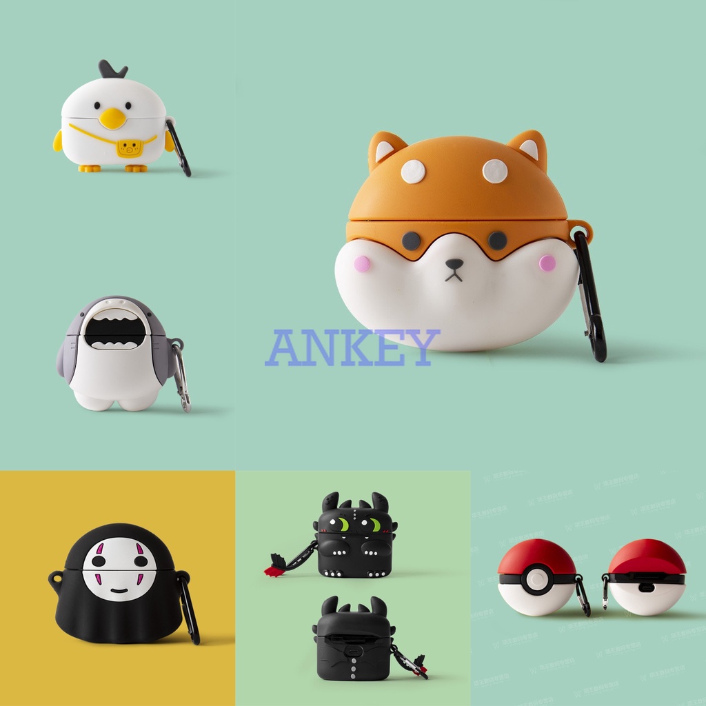 For Jabra Elite 3 / Elite 2 / 4 Earphone Silicone Case Cute Dog Earbuds Waterproof Shockproof Soft P