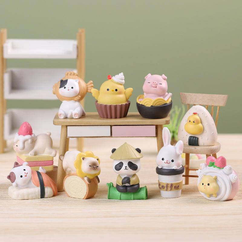 Cute Food Grocery blind boxร้านขายอาหารน่ารักกล่องของเล่นแปลกใจการ์ตูนยอดนิยมเดสก์ท็อปน่ารักห้องนอนบ้านตกแต่งภายในรถของขวัญของขวัญวันเกิดคู่รักเด็กของขวัญใน ins ร้อน