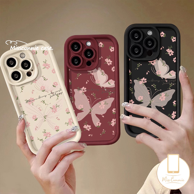 เคสโทรศัพท์มือถือ ลายดอกไม้ ผีเสื้อ สําหรับ OPPO A57 A38 A18 A16 A7 A58 A98 A12 A17 A9 A76 A77 A15 A5s A52 A53 A78 A5 A74 A95 A17K A55 A16s A96 A54 A16K A31 A1k Reno 8T 10 5F 6 เคส