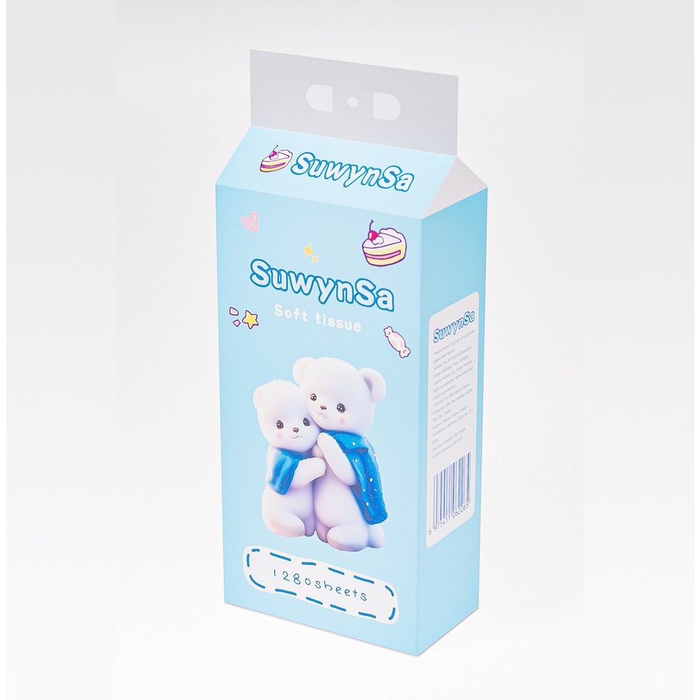 ShopKB Suwynsa กระดาษทิชชู่แบบดึงแขวนได้หนา 4 ชั้น PRO-T4 ขนาด 15.5cm x 17.5cm x 1280 แผ่น ยืนหนึ่งในไทย