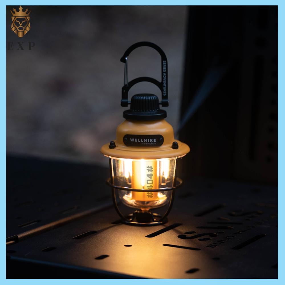[explosion1.th] 24h Led Outdoor Vintage Camping Light Stepless Dimming เต็นท์โคมไฟสําหรับเดินป่าตกปลา – โปรปัง