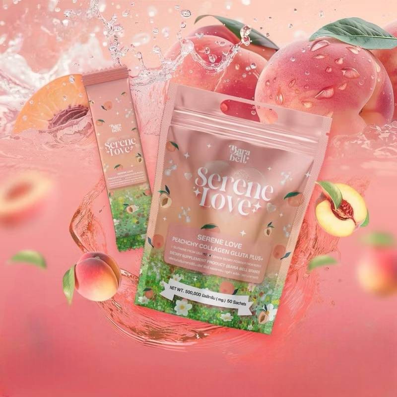 ซีรีนเลิฟ 1 แถม 1 คอลลาเจน Serene Love Grass Skin น้ำชงซีรีนเลิฟ คอลลาเจน กลูต้า วิตามินซี บรรจุ 1ห่อ 50 ซอง ราคา ถูกที่สุด ดีลบีเคเค แกลเลอรีภาพที่ 7