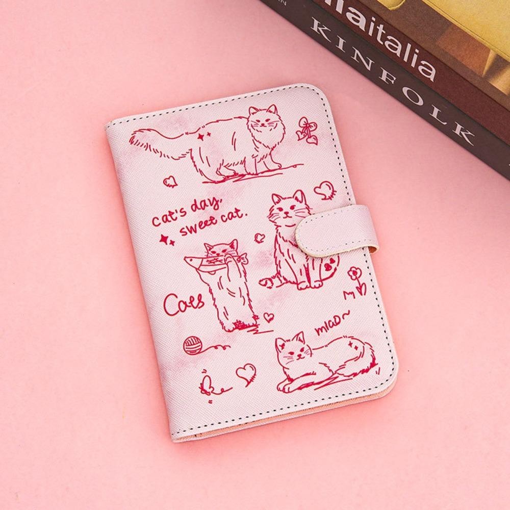 SHOEEMPORIUM Puppy Passport Cover พร้อมช่องใส่การ์ด, มัลติฟังก์ชั่กันน้ําแมวหนังหนังสือเดินทาง, เครื่องบินตรวจสอบการ์ดกรณีตั๋วโฟลเดอร์ RFID Blocking Passport คลิปหญิง ราคา ถูกที่สุด ดีลบีเคเค แกลเลอรีภาพที่ 7
