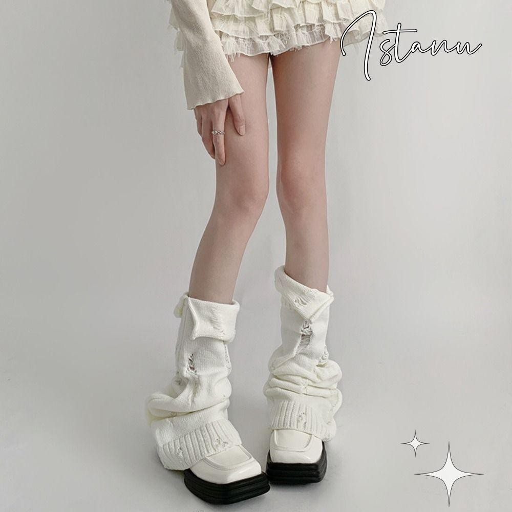 ซิตานู ถักถุงเท้าอุ่นขา, ยืดหยุ่นญี่ปุ่นบู๊ทส์ปก, ฮาราจูกุคอสเพลย์สีทึบอเนกประสงค์ขาครอบคลุม