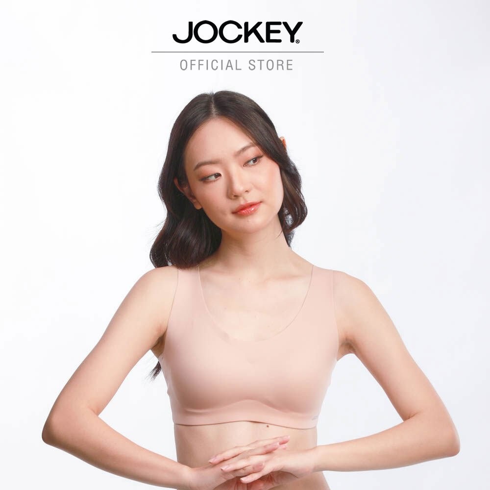 JOCKEY FOR HER ชุดชั้นในผู้หญิง 360FIT U NECK รุ่น KH 360FITNWP01 สีเบจ