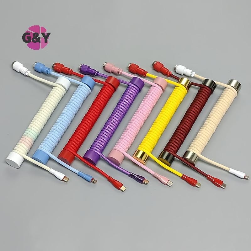 G&y Coiled Keyboard Cable Protection Rod Coiled Keyboard Cable Weight Rod Reel Stick Cable Organizer