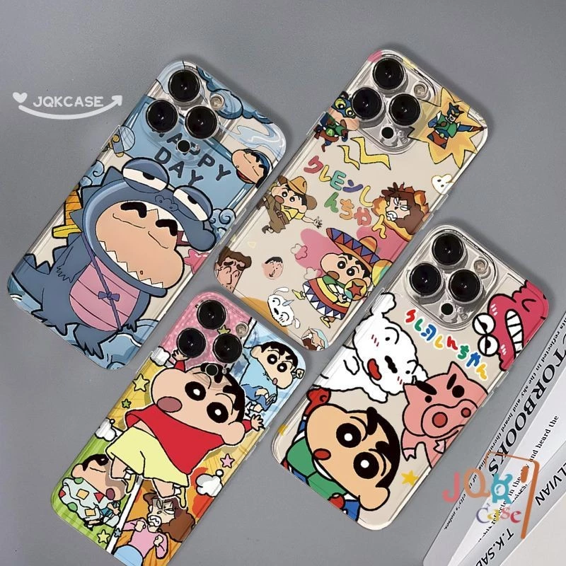 การ์ตูน เคส ชินจัง สำหรับ Vivo Y17S Y20i Y91C Y31 Y35 Y30i Y21s Y17 Y51 Y11 Y21 Y91 Y15s Y15 Y12เปลือกนิ่มใส เคส