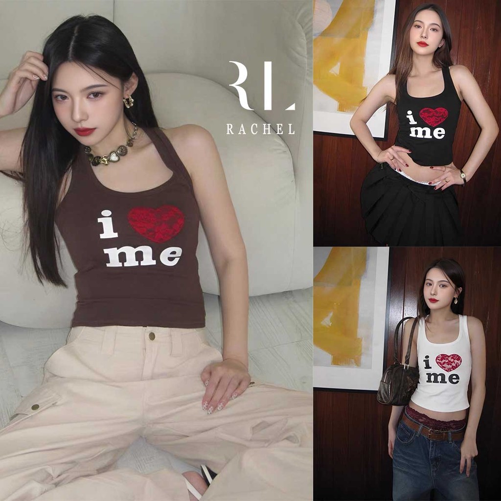 เสื้อสายเดี่ยวดอกไม้ลูกไม้สไตล์สวยๆ