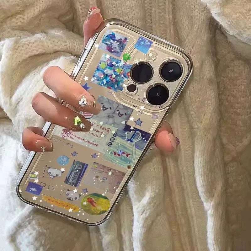 เคสโทรศัพท์ สําหรับ iPhone 11 16 15 14 12 13 Pro Max 8 7 6 Plus X XR XS Max SE 2020 กรอบใส่บัตร แบบใส 3 In 1 TPU Case