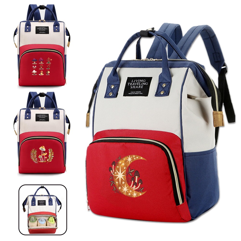 Outdoor Travel Diapers Large Capacity Mommy Bag Multifunctional Backpack Travel Supplies Babybag Mus