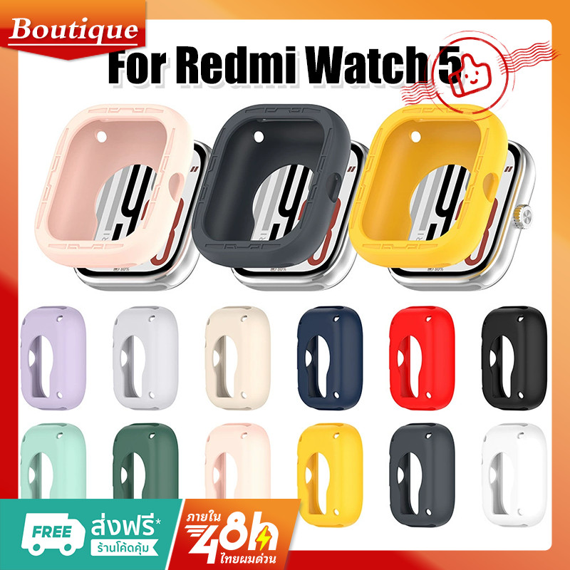 เคสซิลิโคนอ่อนนุ่มสําหรับ Redmi Watch 5 ฝาครอบป้องกันนาฬิกาสําหรับ