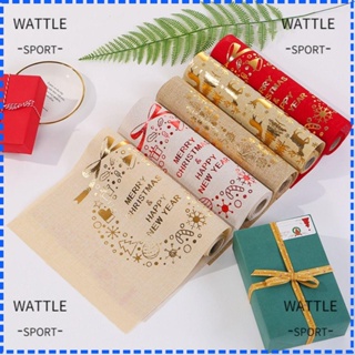 Wattle ผ้าปูโต๊ะ ลายคริสต์มาส ปี 2024 ลายดอกคําฝอย ขนาด 28x275 ซม. ของขวัญ สําหรับตกแต่งบ้าน