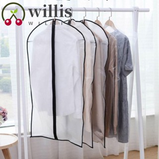 Willis ผ้าคลุมเสื้อผ้า กันฝุ่น โปร่งใส เคสกันฝุ่น หลายขนาด แขวนได้ แบบพกพา พร้อมซิป ครัวเรือน