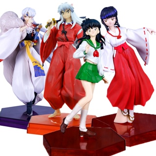 โมเดลฟิกเกอร์ อนิเมะ Inuyasha Kagome Higurashi Kikyo Sesshoumaru ของเล่นสําหรับเด็ก