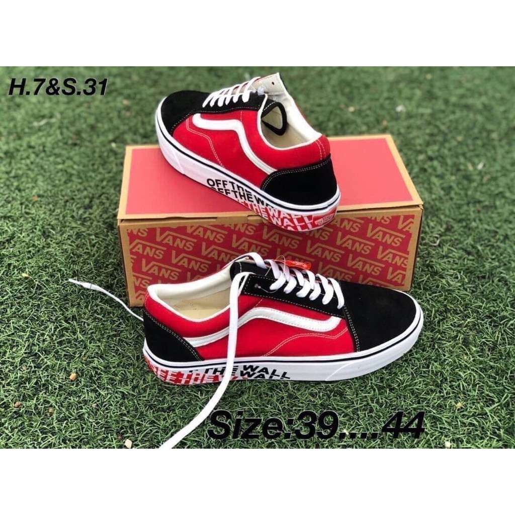 รองเท้า Old Skool Off The Wall Sidewall ไซส์ 36-44 ( พร้อมกล่อง ) รองเท้าแฟชั่น รองเท้าลำลอง B20A014