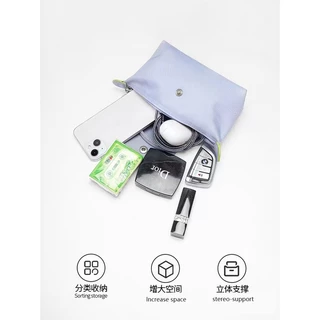 กระเป๋าผ้าสักหลาด สําหรับใส่อุปกรณ์เสริม Longchamp Mini CITY