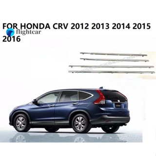 Flightcar แถบพลาสติกซีลหน้าต่างรถยนต์ สําหรับ honda CRV 2012 2013 2014 2015 2016 4 ชิ้น