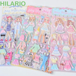 Hilario สติกเกอร์ PVC ลายการ์ตูนเจ้าหญิง 3D สําหรับติดตกแต่งแล็ปท็อป 3D